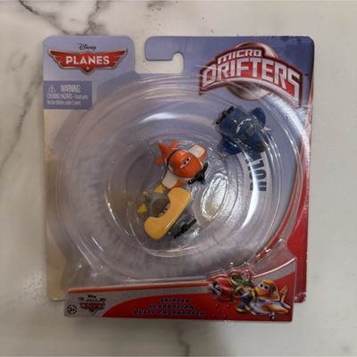 Mattel Disney Planes Micro Drifters Skipper Leadbottom & Dusty, Unopened 2013