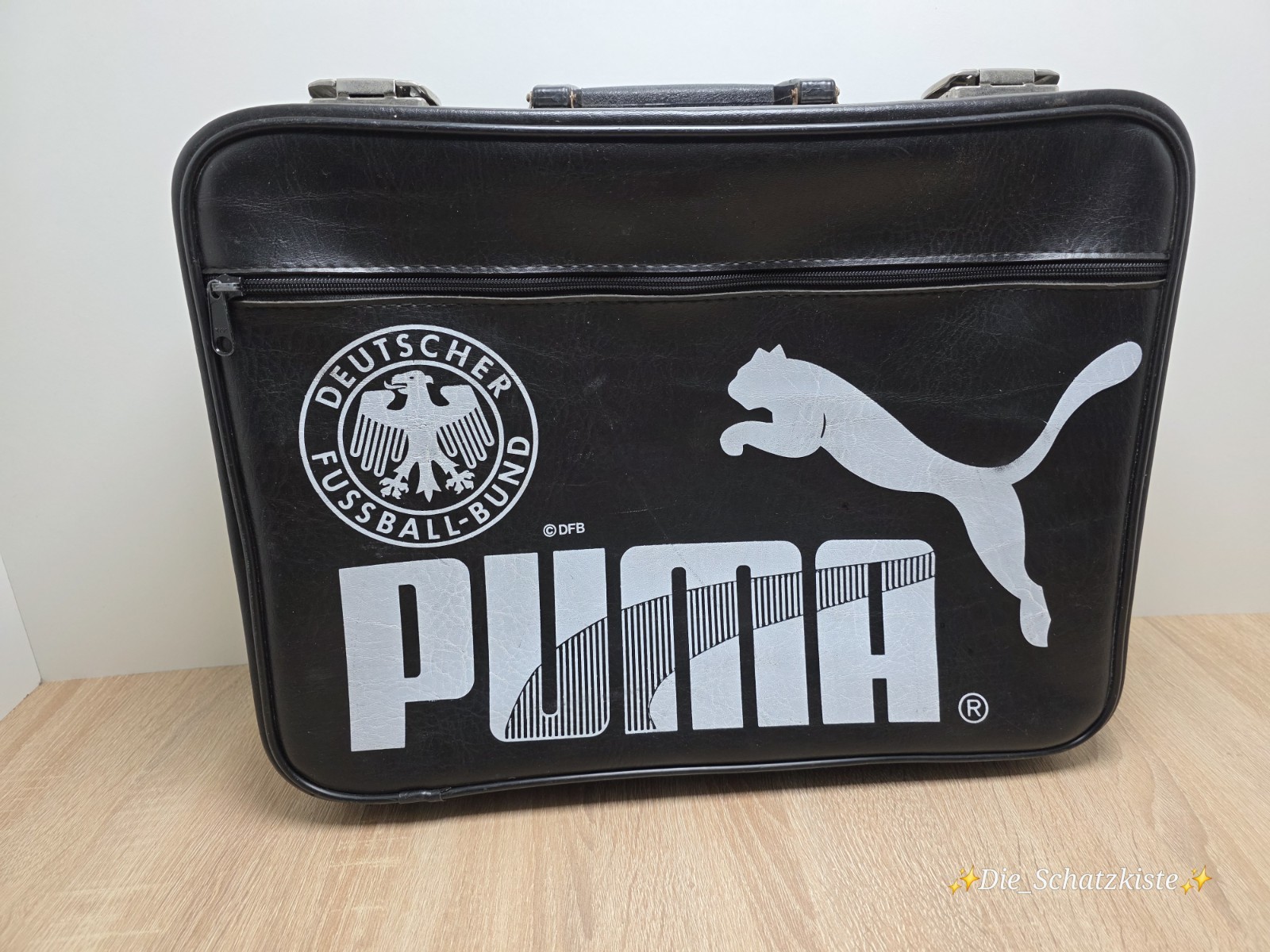 Vintage Puma Fußball Betreuerkoffer Coach Trainer Medizin Medical Schwarz - Rare