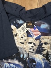 NWT Vintage 90s Y2K Mt. Rushmore USA Made Mens 2XL XXL T-shirt Prairie Mountain