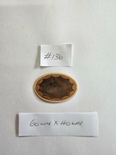 Marquetry Veneer Inlay - Elipse Shield #136 - 60mm x 40mm - Real Wood Veneer