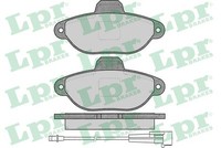 LPR Bremsbelagsatz Scheibenbremse 05P1262 FüR Fiat Ford