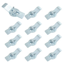 0.4 In. H X 2.6 In. W X 0.79 In. D Silver Undermount Sink Clips, Sink Mounting K