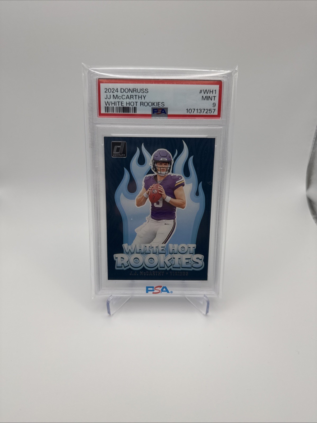 2024 PANINI DONRUSS WHITE HOT ROOKIES WH1 JJ McCarthy RC