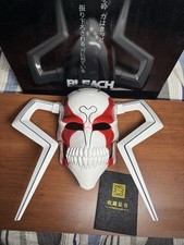 1:1 Ichigo Hollow Mask Helmet Bleach Prop FRP Resin Kurosaki Full Head USA SALE