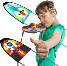 2 Pack Thumb Ejection Kite Toy - Kite Launcher Slingshot Catapult Kites for Boys