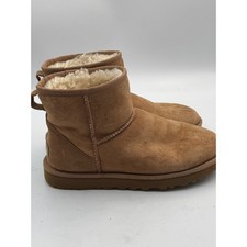 UGG Classic Mini II Chestnut Suede Sheepskin Ankle Boots 1016222 Womens 7