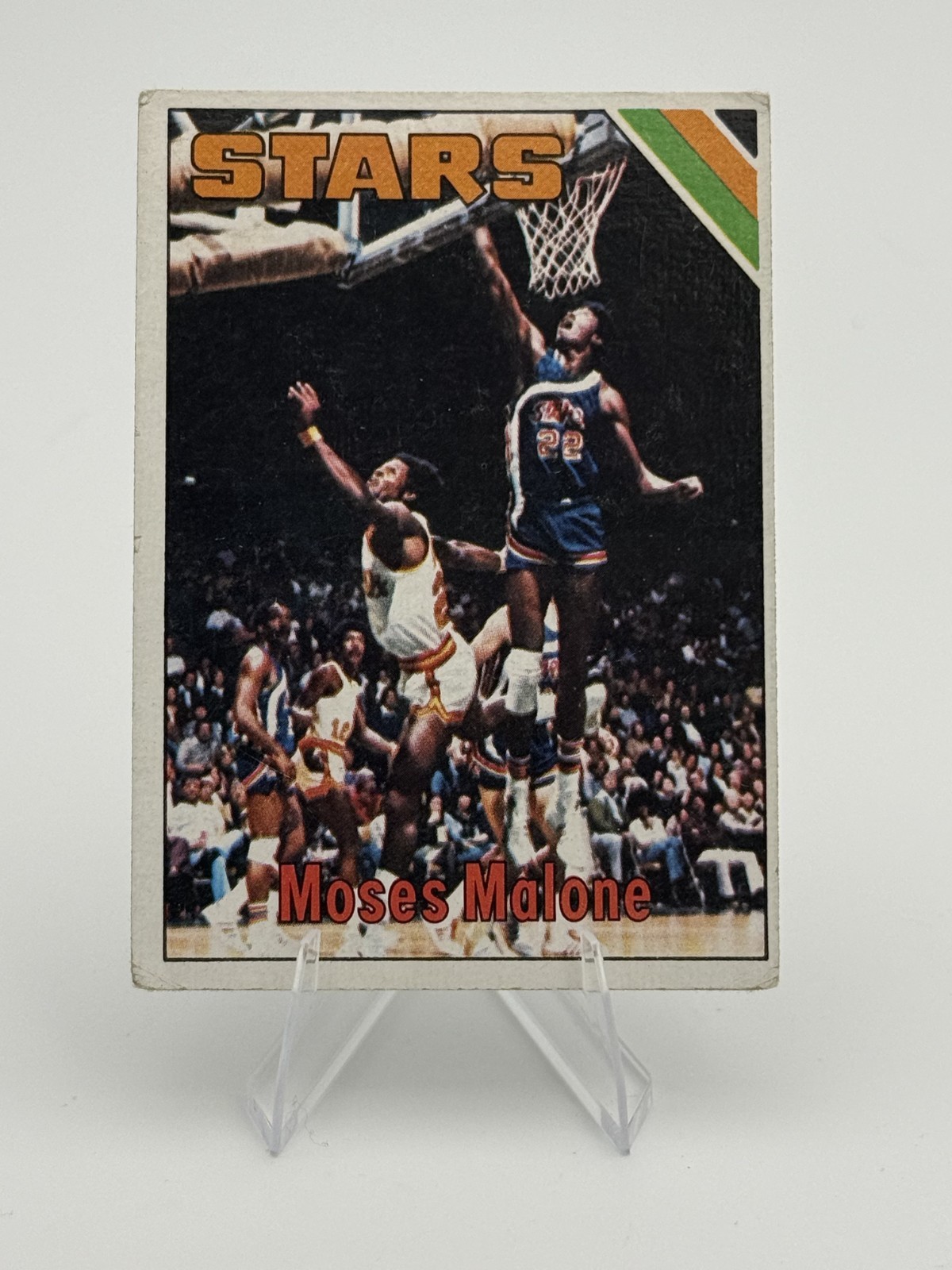 1975 Topps Moses Malone Rookie RC Utah Stars #254