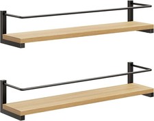 Spice Rack Wall Mounted Rustic Wood Hanging Rack Over The Stove Kitchen Wall 2