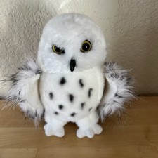 Douglas Realistic White Snowy Owl Wizard Hedwig Plush Stuffed Animal Toy 8''