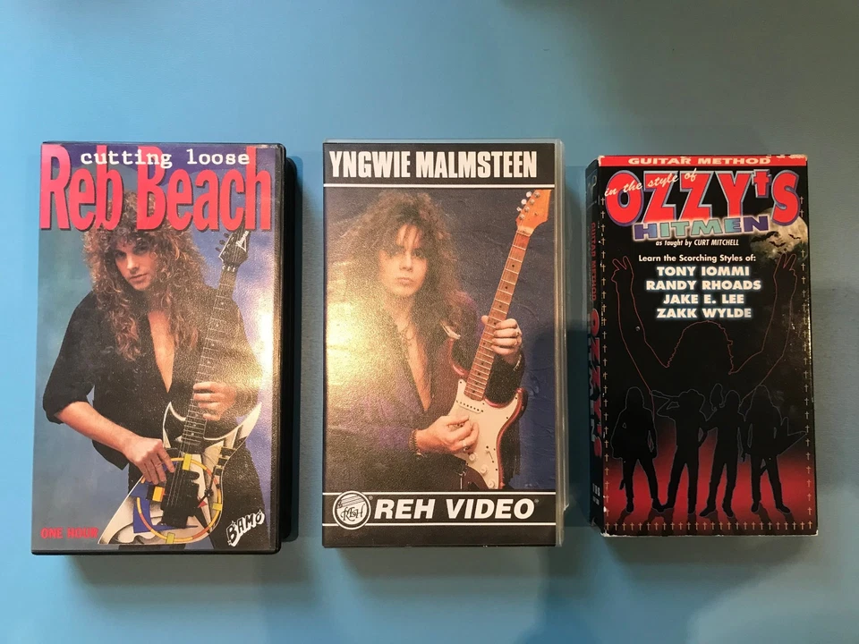 Ozzy's Hitmen Reb Beach Cutting Loose Yngwie Malmsteen REH819 VHS Guitar 90/91