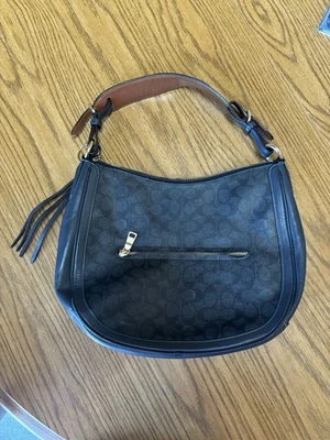 Coach Black Signature Hobo Bag for sale - eBay