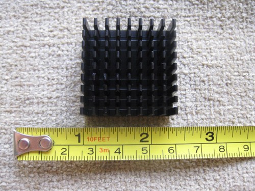 HEAT SINK Aluminum Extrusion Cooling Thermal Heatsink Cooler 34x34x15mm Adhesive - Picture 5 of 8