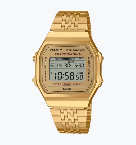 IN HAND! NEW CASIO ABL-100WEG-9AJF / ABL-100WEG-9A GOLD Bluetooth Step Tracker - Picture 3 of 16