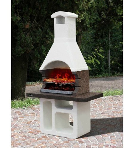 BARBECUE PER ESTERNO IN CEMENTO RIO CRYSTAL 125X65X220 GRIGLIA 67X40 - MCZ  GROUP | eBay