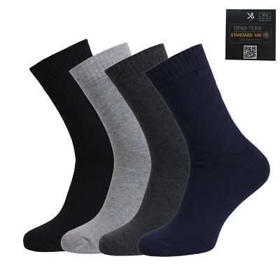 12 Paar Thermo Socken Herren Wintersocken Warme Dicke Strümpfe Sport 4Farben
