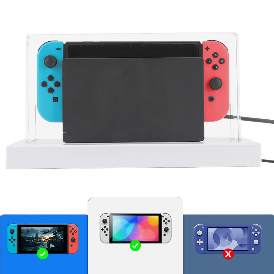 Transparent Acrylic Dust Cover Waterproof Useful for Nintendo Switch