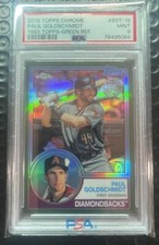 🔥#01/99🔥PSA 9 MINT🔥 Paul Goldschmidt 2018 Topps Chrome 1983 Retro Refractor