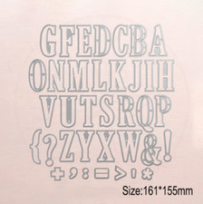 Dies Metal Cutting Scrapbooking Making Craft Dies Alphabet Die Cuts Embossing