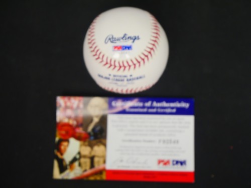 RALPH KINER SIGNED OMLB BASEBALL WITH "HOF '75" INSCRIPTION - PSA COA - Picture 7 of 7