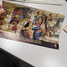 Poster promozionale vintage anni 90 mago la crociata degli stregoni rivista stampa pagina pubblicitaria