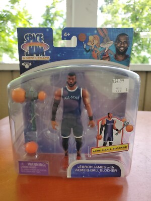 Space Jam A New Legacy Lebron James with Acme B-Ball Blocker 5'' Action Figure 