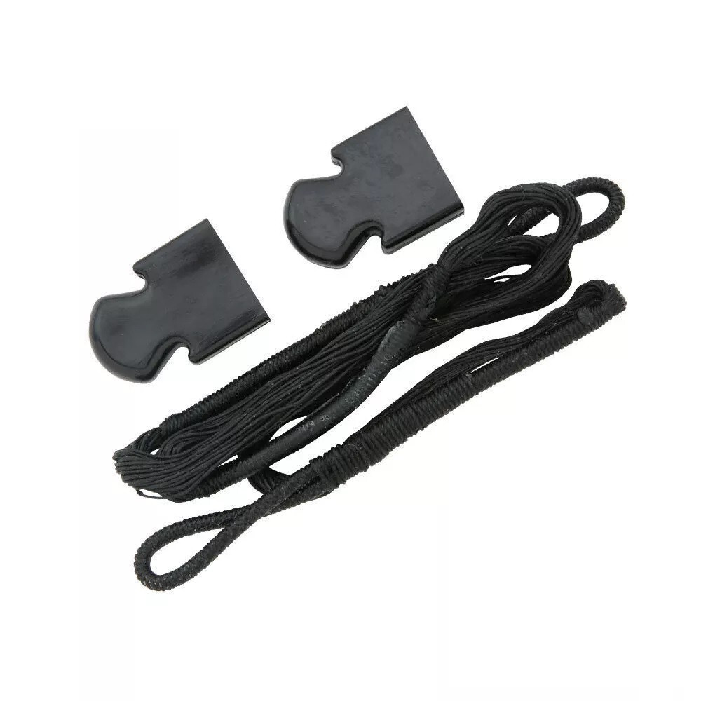 50 lb Archery Pistol Hunting Crossbow bow Replacement String +2 tips / Caps 80