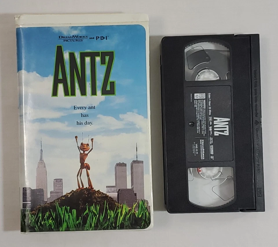 VHS VCR Tape Antz 83 minute Movie 1998 Video Woody Allen Z Ant - Image 2 of 4
