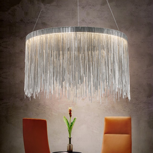 modern chain chandelier