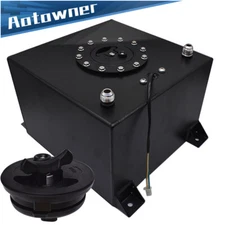 5 Gallon Fuel Cell Gas Tank & Level Sender Racing/drifting Coated Aluminum Front