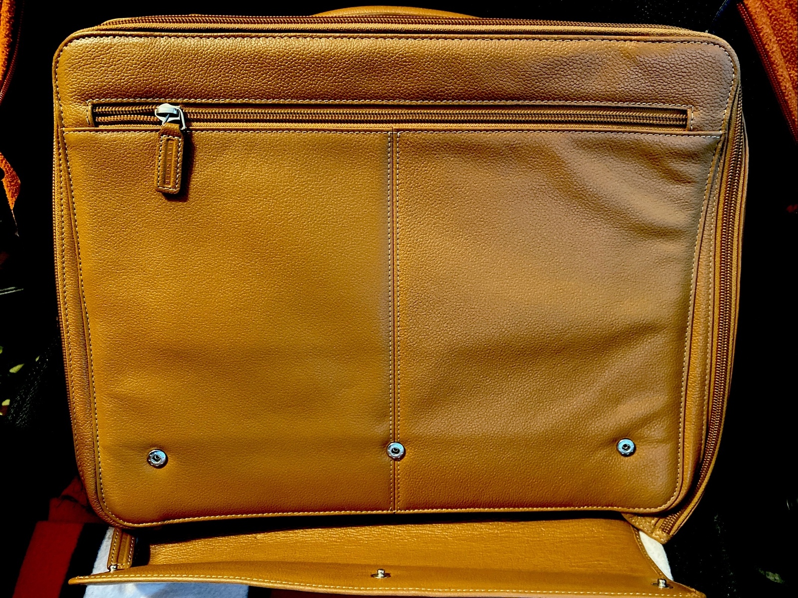 Levenger Laptop Holder Briefcase Leather Tan Gently used, not a