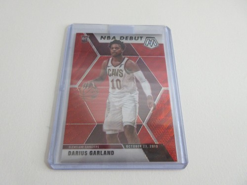 2019-20 Panini Prizm Mosaic NBA Debut Tmall Darius Garland Rookie RC Red Wave - Picture 2 of 3