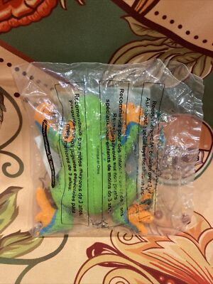Vintage Wendy s Kids Meal Sealed Animal Planet Clip On Rain Frog Plush Toy