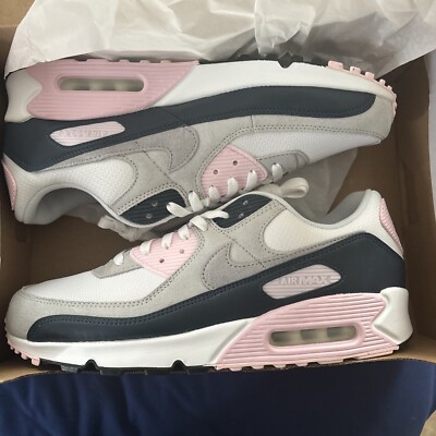 Never Worn New In Box Nike Air Max 90 Shoes, Pink And Navy Blue