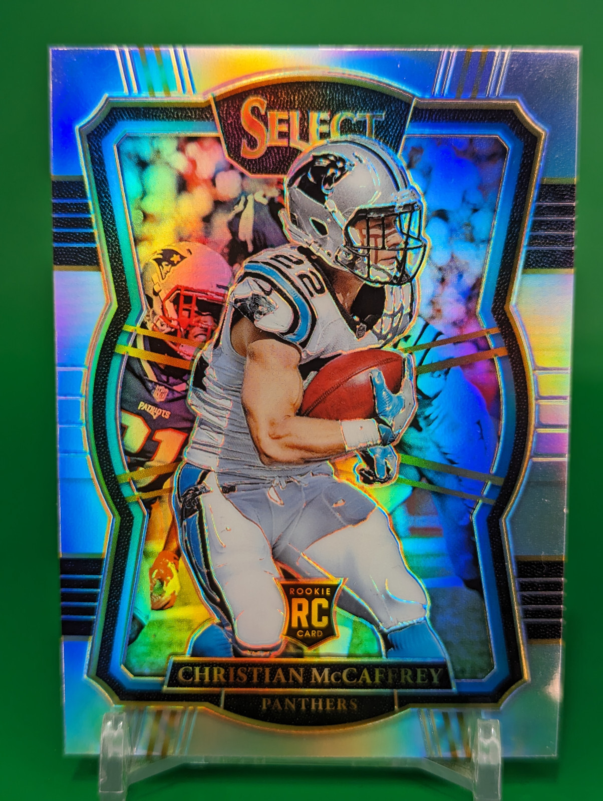 Christian McCaffrey Rookie Silver 2017 Panini Select Premier Level Prizm #155 RC