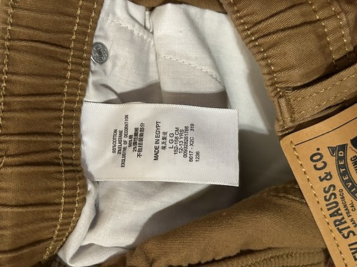 Levi's Jogger Pants Boys Youth Large 12-13yrs Khaki Pull On Elastic Waistband - Picture 5 of 5