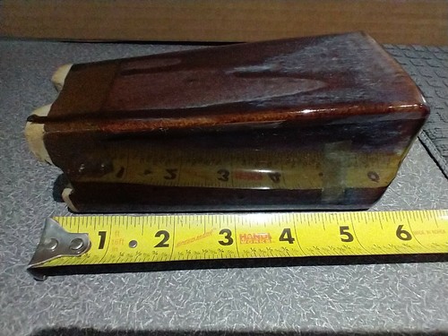 Exotic High Fired Glazed Square 6"X2.5"x2.5" Cascade Kengai Ceramic Bonsai Pot - Picture 5 of 6