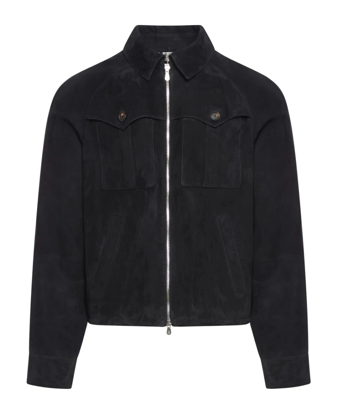 Men Leather Trucker Jacket Black Pure Suede Custom Made Size S M L XL XXL - 267