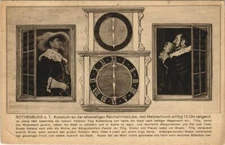 CPA AK Rothenburg Kunstuhr,Meistertrunk um 12 Uhr GERMANY (1076689)