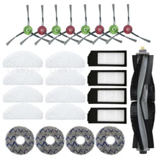 For ECOVACS T10/T10 Turbo Vacuum Cleaner Main Side Brush Filter Mop Cloths Kit
