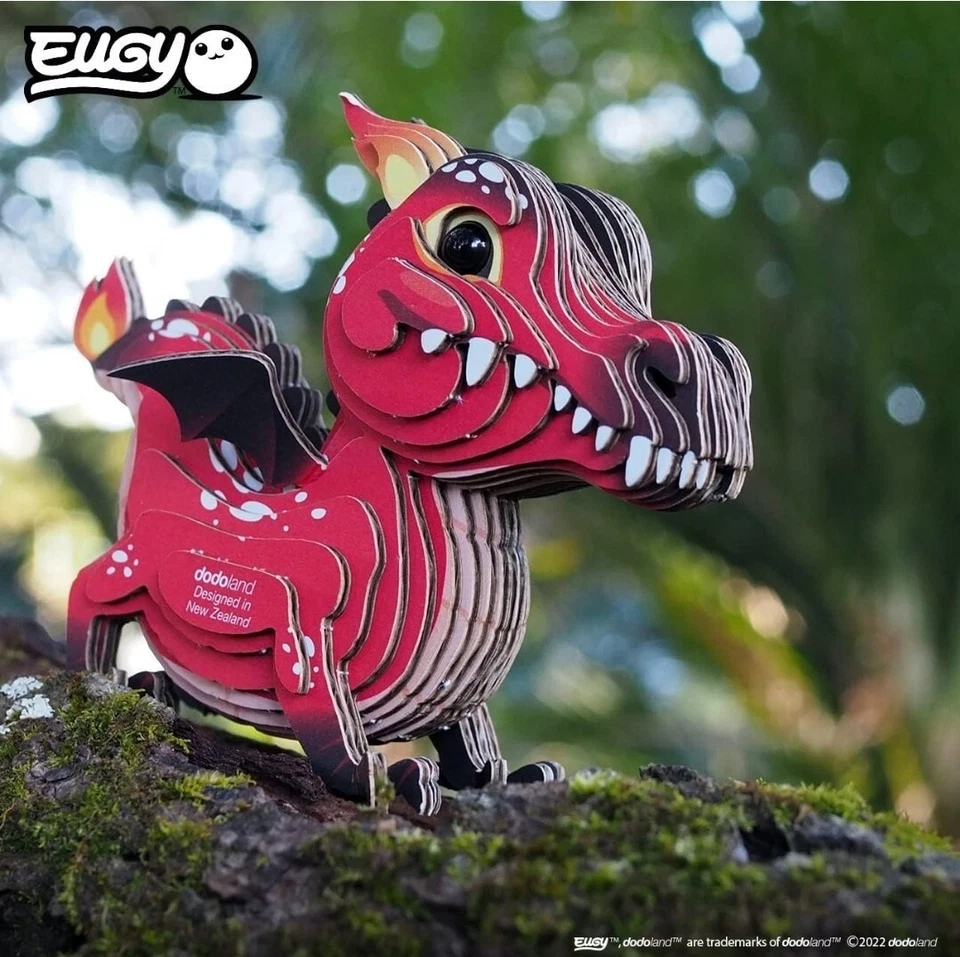 Rompecabezas Eugy RED DRAGON 3D 24 piezas juguete educativo para niños 6+ años SafariLtd Foto 2 de 4