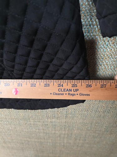 White Stag Womens Jacket XL Black Quilted Button and Zip - Picture 5 of 8