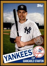 Giancarlo Stanton 2020 Topps 1985 35th Anniversary Series 2 5x7 Gold #85TB-29 8/