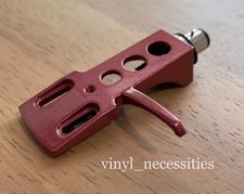 Technics Style Red Headshell w/ OFC Gold Plated Wire Leads! Universal Fit!