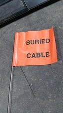CTG Orange Safety Buried Cable Flag