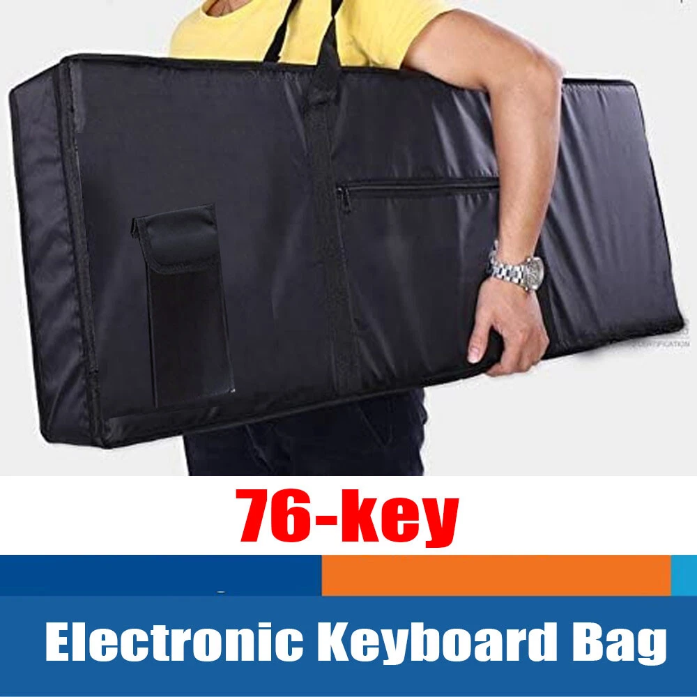 76 Key Electric Keyboard Case Gig Bag Waterproof Padded For Yamaha