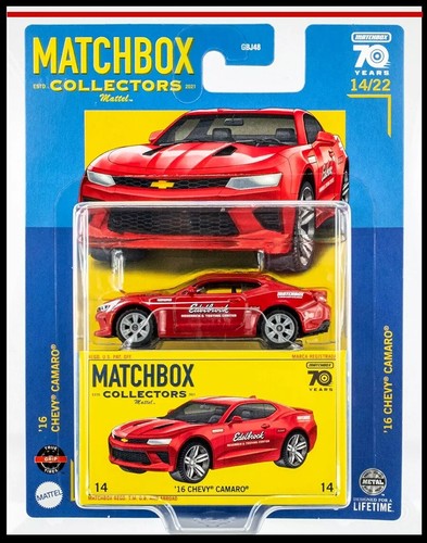 2023 Matchbox Collectors #14 '16 Chevy Camaro Edelbrock Red Hot Mint on Card USA