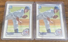 Eric Pardinho 2020 Bowman Prospects Chrome #BCP-135 Toronto Blue Jays Lot (2)