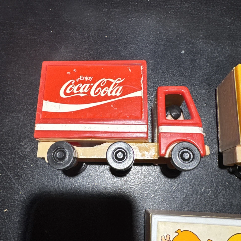 3)Vintage 60s/70s HONG KONG 6 Wheel Toy DELIVERY TRUCKS Pepsi Coke Ice Cream!!! - Image 2 of 4