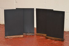 A5 TABLE TOP CHALKBOARD BLACKBOARD WOODEN PLINTH FOR USE WITH LIQUID CHALK PENS