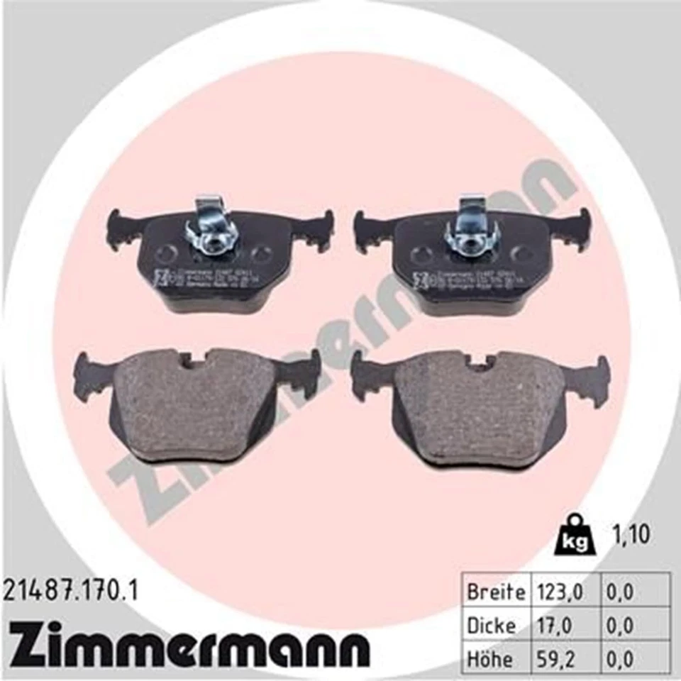 ZIMMERMANN Disques de Frein Sport + Revêtements Arrière Compatible pour BMW 3er - Photo 3/4